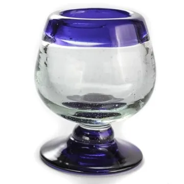 Elegant Hand Blown Mexican Tequila Shot Glasses Set of 4