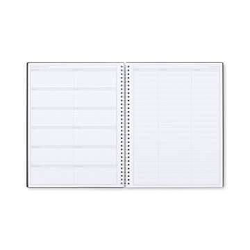 Blue Sky Notes Professional Notebook, Flexible Cover, Twin-Wire Binding, 8.5" x 11", Gray