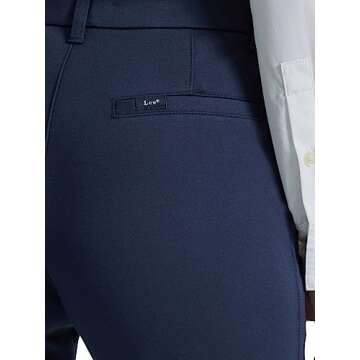 Lee Womens Ultra Lux Comfort Any Wear Straight Leg Pants, Emperor Navy, 14 US