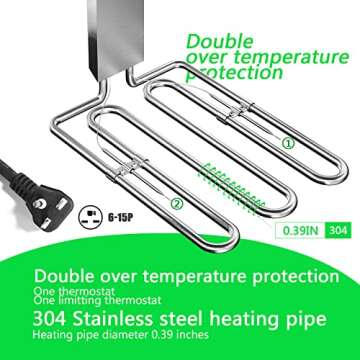 TOPKITCH Deep fryer Commercial Deep Fryer 12L x 2/25.4QT Dual Tank Electric Deep Fryers with Basket Electric Countertop Fryer for Restaurant with 2 Frying Baskets, 3300W x 2, 240V Two 6-15 Phase Plugs