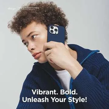 elago Compatible with iPhone 15 Pro Max Case, Liquid Silicone Case, Full Body Protective Cover, Shockproof, Slim Phone, Anti-Scratch Soft Microfiber Lining, 6.7 inch (Jean Indigo)