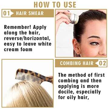 CAHIUYOA Hair Wax Stick for Styling, 1PCS, 2.7 Oz, Non-greasy Stick Wax for Fly Away & Edge Frizz Hair, Makes Hair Look Neat and Tidy