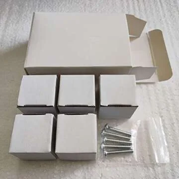 MDPLY 5 Pack Crystal Glass Cabinet Knobs-30mm Diamond Shape Pulls Handles for Drawer Dresser Kitchen Wardrobe Bathroom Cabinet Desk - YL00008 (Clear)