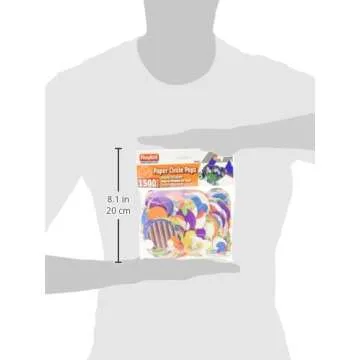 Roylco Paper Circle Popz, 2", Assorted, 1500 Circles