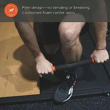 Tiger Tail 18in Massage Stick Portable Roller, Handheld, Deep Tissue Foam Roller, Body Massage and Myofascial Release Tool for Legs, Neck, Calves, Thighs, Shins & Back, The Original 18, Made in USA