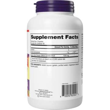 Webber Naturals Apple Cider Vinegar Capsules with The Mother, 1,500 mg per Serving, High Potency, 24...