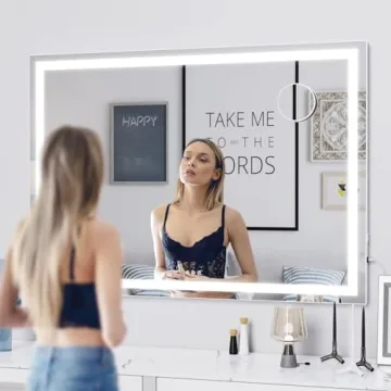 Gvnkvn Makeup Vanity Mirror with Lights for Flawless Beauty