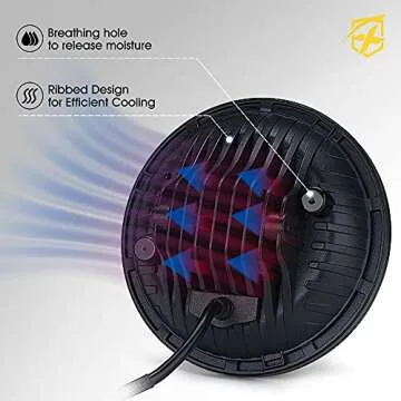 Xprite 105W LED Headlights for Wrangler JK TJ LJ 1997-2018