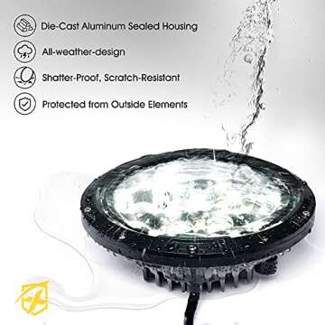 Xprite 105W LED Headlights for Wrangler JK TJ LJ 1997-2018