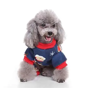 IEason Christmas Costume for Dogs and Cats in Navy