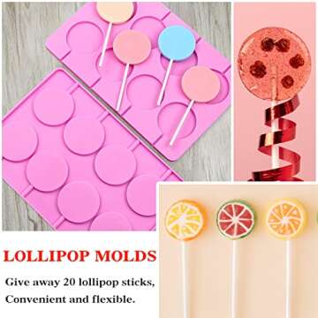 Silicone Lollipop Molds - Create Delicious Treats with Ease!
