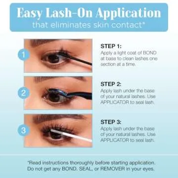 Ardell Seamless Eyelash Extension Kit, Wispies - Customizable DIY Lash Clusters, Includes Bond & Seal and Applicator for Long-Lasting Natural Lashes, 1 Pack