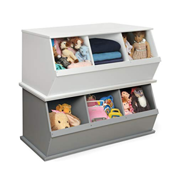 Badger Basket Three-Cubby Storage Unit – Versatile Organizer for Kids' Toys, Books, and Clothes – Durable and Stylish Design