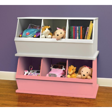 Badger Basket Three-Cubby Storage Unit – Versatile Organizer for Kids' Toys, Books, and Clothes – Durable and Stylish Design