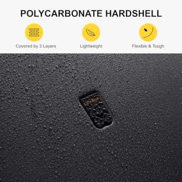 LEVEL8 24-Inch Checked Luggage with Spinner Wheels