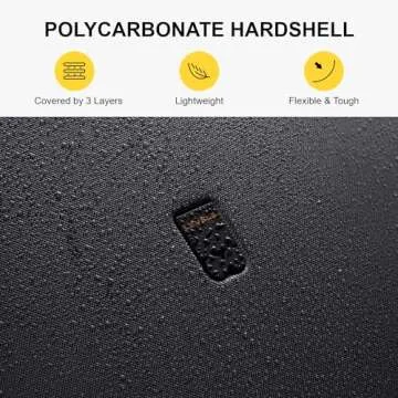 LEVEL8 24-Inch Checked Luggage with Spinner Wheels