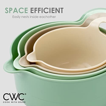 Cook with Color 4-Piece Mixing Bowl Set with Handles