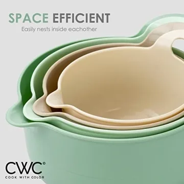 Cook with Color 4-Piece Mixing Bowl Set with Handles