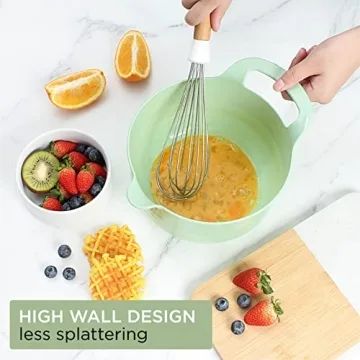 Cook with Color 4-Piece Mixing Bowl Set with Handles