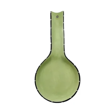 ACK Tuscany Ruffle Hand Painted Ceramic Spoon Rest – Kitchen Décor and Utensil Holder