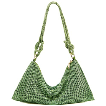 Sparkling Rhinestone Hobo Bag for Women - Elegant Evening Handbag for Weddings & Parties 2024