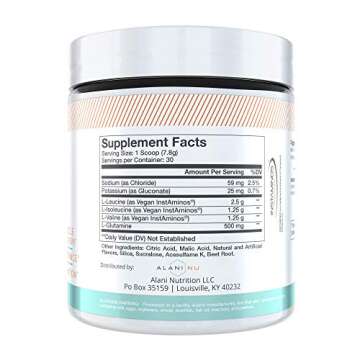 Alani Nu BCAA Amino Acids for Muscle Recovery & Hydration