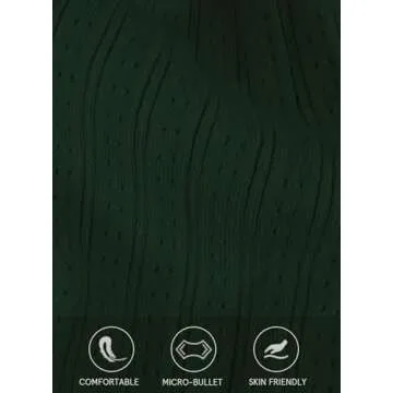 LOLONG Women Long Sleeve Square Neck Pullover Sweaters Trendy Fall T Shirts Casual Basic Slim Fitted Knit Stretch Spring Work Tops Dark Green