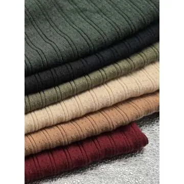 LOLONG Women Long Sleeve Square Neck Pullover Sweaters Trendy Fall T Shirts Casual Basic Slim Fitted Knit Stretch Spring Work Tops Dark Green