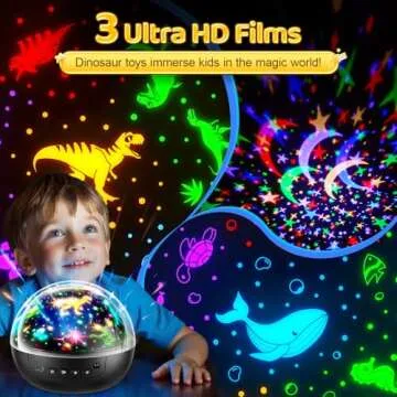 Staryou Dinosaur Toys for Kids 2-4, 【Remote+3 Films+93 Effects】 Dinosaur Toys for Kids 5-7, 【3...