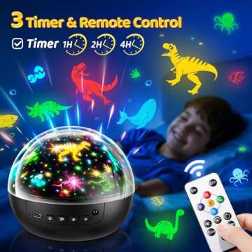 Staryou Dinosaur Night Light Projector for Kids