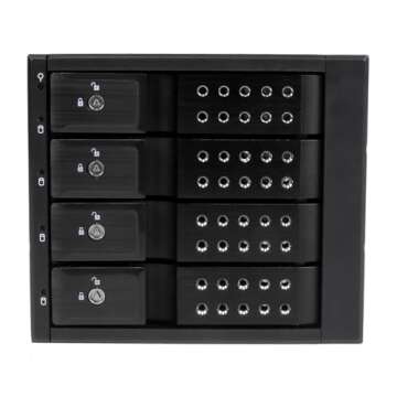StarTech.com 4-Bay Mobile Rack Backplane - Trayless Hot Swap Mobile Rack Backplane for 3.5in SAS II/SATA III - 6 Gbps HDD (HSB4SATSASBA)