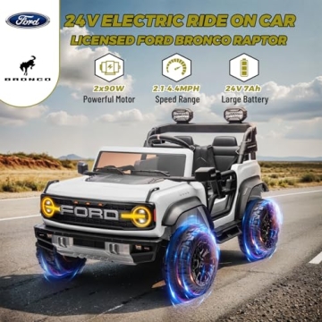 ENYOPRO 24V 2 Seater Kids Electric Car with Remote
