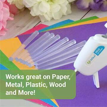 AdTech 220-345-5 Hot Glue, 4 Inch Mini Size, Clear, 550 Sticks, Count