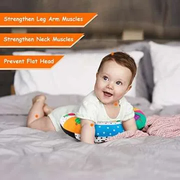 teytoy Tummy Time Pillow & Crinkle Mat for Babies