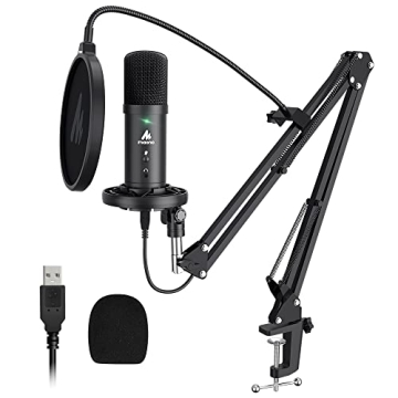 MAONO USB Microphone 192kHz with Zero Latency Monitoring