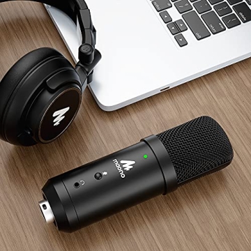MAONO USB Microphone 192kHz with Zero Latency Monitoring