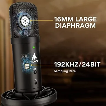 MAONO USB Microphone 192kHz with Zero Latency Monitoring