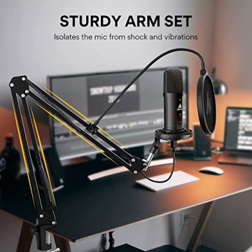 MAONO USB Microphone 192kHz with Zero Latency Monitoring