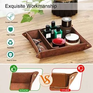 SITHON Valet Tray - Stylish Desktop Organizer