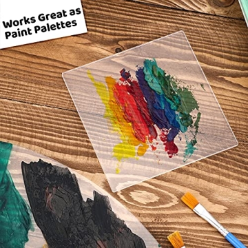 4 x 4 Inch Clear Acrylic Sheets - Perfect for Crafts