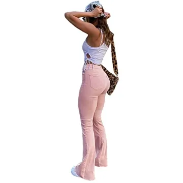 LONGBIDA Women's Flared Bell Bottom Jeans for Stylish Comfort