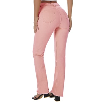 LONGBIDA Women's Flared Bell Bottom Jeans for Stylish Comfort