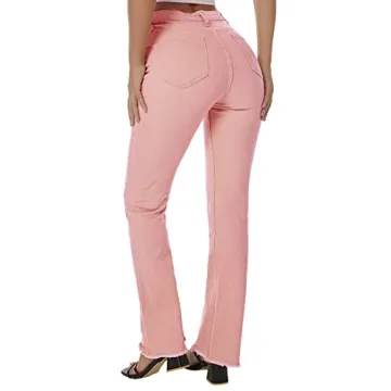 LONGBIDA Women's Flared Bell Bottom Jeans for Stylish Comfort