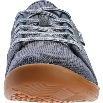 WHITIN Men's Extra Wide Width Fashion Barefoot Sneakers Zero Drop Sole W81 Size 11W Minimus Lifting ...