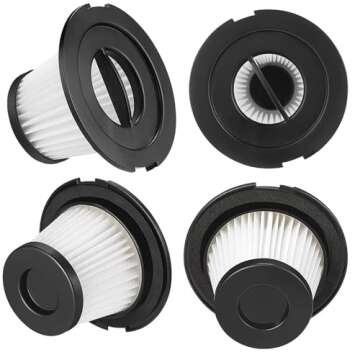 6 Pack K17 Replacement Vacuum Filters, Only Compatible with MOOSOO K17 Cordless Vacuum (Not for K17 Pro), Includes 6 HEPA Filters and 6 Strainer Screens