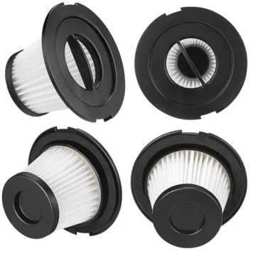 6 Pack K17 Replacement Vacuum Filters, Only Compatible with MOOSOO K17 Cordless Vacuum (Not for K17 Pro), Includes 6 HEPA Filters and 6 Strainer Screens