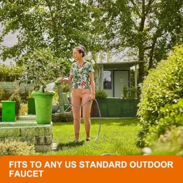 GUKOK 50ft Upgraded Non-Expanding Garden Hose