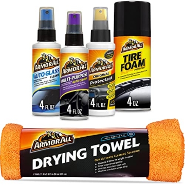 Armor All Car Care Kit with Towel, Tire Foam, Spray