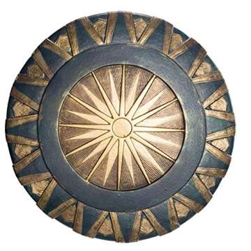 Rubies Men's Wonder Woman Plastic Shield Costume Accessory, Brown for Themed Parties and Halloween