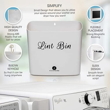 A.J.A. & MORE Lint Bin: Stylish Laundry Room Organizer